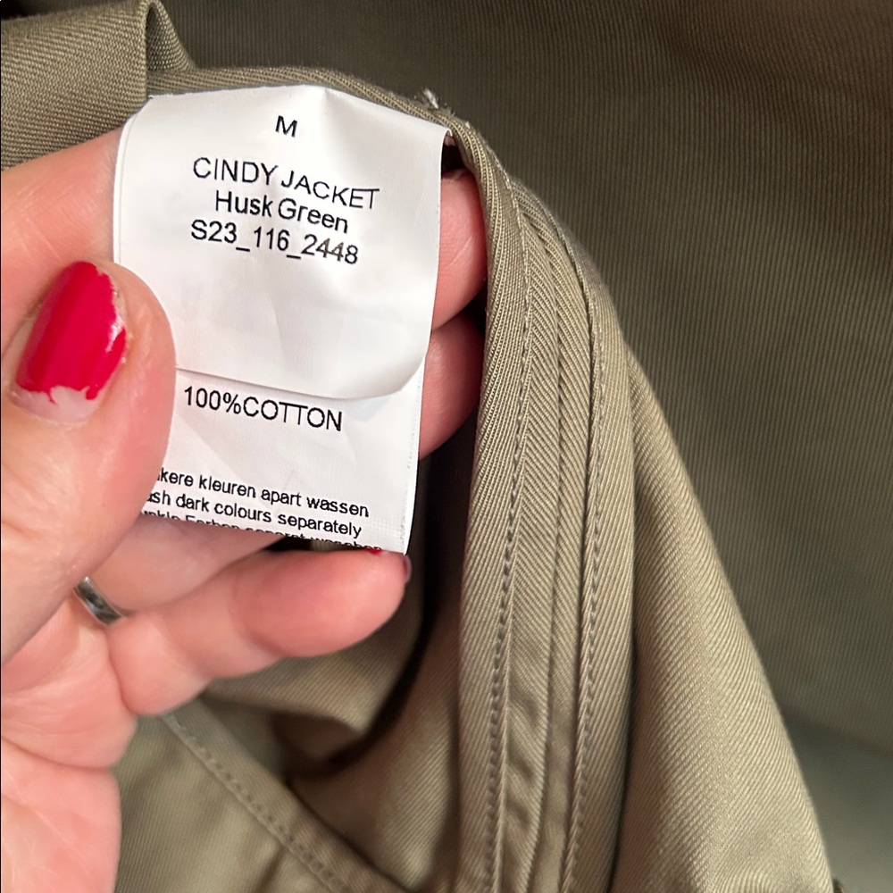 Circle of Trust - Cindy Jacket in Husk Green - M - Picture 9 of 9